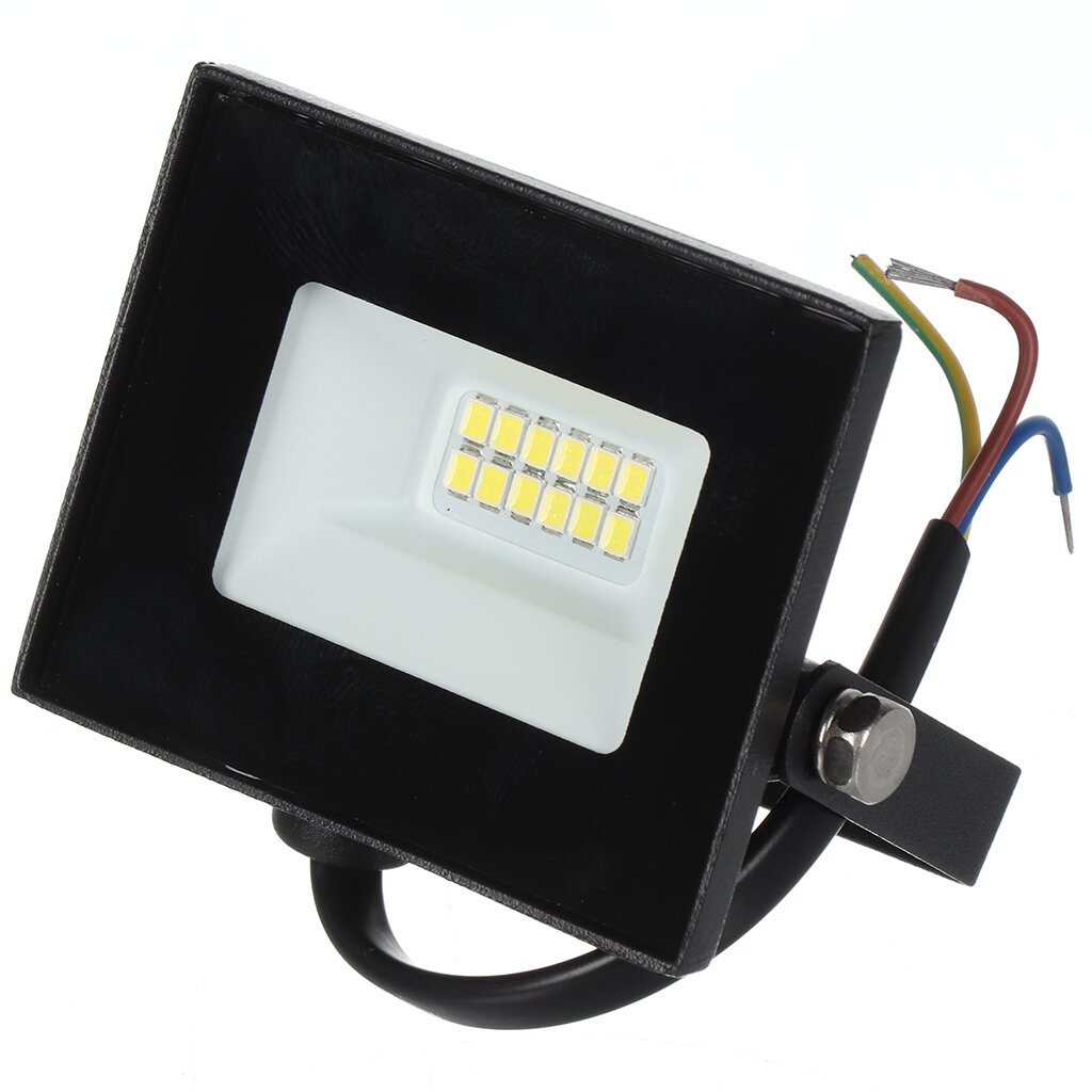 Прожектор светодиодный Lofter LG172L-10W2, 10Вт 6400К, 800Лм, черный корпус