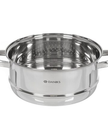 Секция для пароварки нерж ОПТИМА 24см нерж/ручки DANIKS GS-01201-24ST