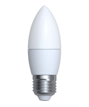 LED-C37 7W/WW/E27/FR/NR Лампа светодиодная. Форма «свеча», матовая. Теплый бел. свет.