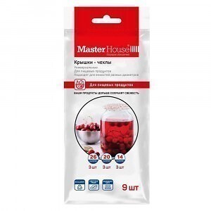 Крышка-чехол для пищевых продуктов "Крышки Вам" (d=14/20/26см) 9шт MASTER HOUSE 60452