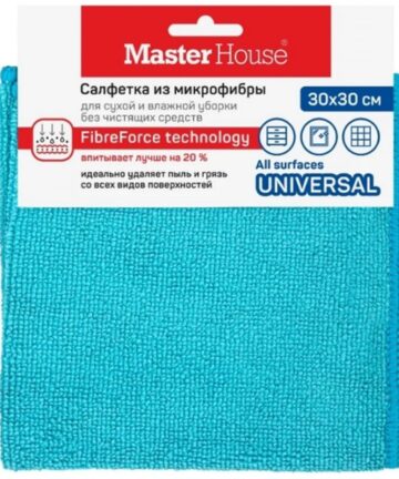 Салфетка для уборки 30*30см "Бразильский карнавал" микрофибра MASTER HOUSE М-01 60154