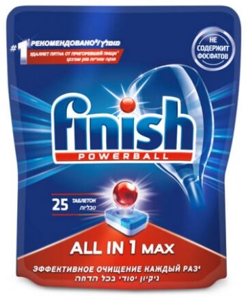 Таблетки для посудомоечных машин FINISH 25шт