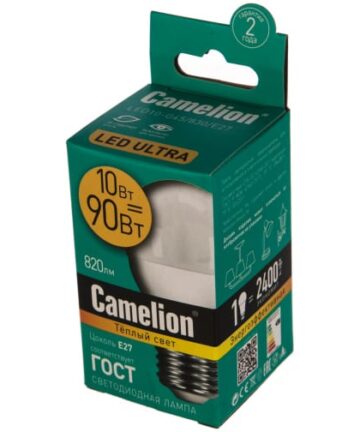 Camelion LED10-G45/830/E27 (Эл.лампа светодиодная 10Вт 220В) 13566