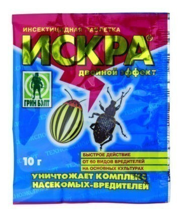 Средство "Искра двойной эффект" от различных видов насекомых, таблетки 10гр GREEN BELT