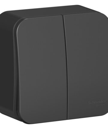 Выключатель 2-кл. ОП Blanca 10А IP20 (cх.5) 250В антрацит SchE BLNVA105016