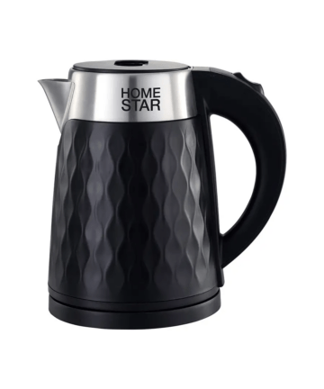 Чайник электрический HOMESTAR HS-1021 1,7л, диск, 1,5кВт, нерж.сталь, черный