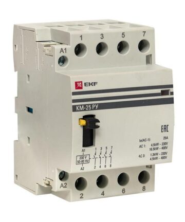 Контактор модульный КМ 40А 4NO (3 мод.) EKF km-3-40-40