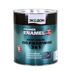 ГРУНТ-ЭМАЛЬ ПО РЖАВЧИНЕ "ЭКОДОМ"3 В 1 ЗЕЛЕНЫЙ МОХ 2,2 КГ "РОГНЕДА"