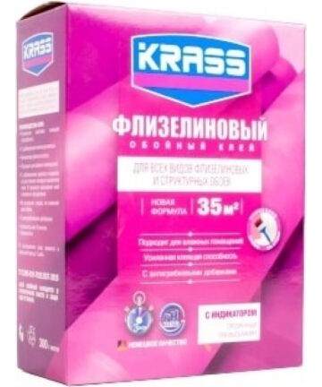Клей KRASS Флизелиновый для обоев 300 г Россия