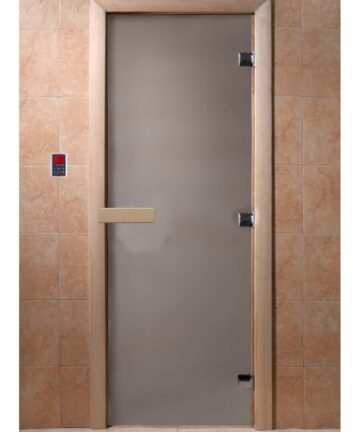 Дверь DOORWOOOD "Теплая ночь" бронза 190х70,  (осина)