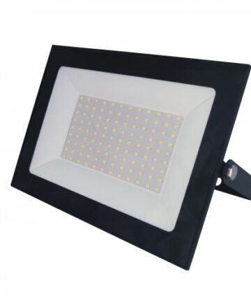 ULF-F21-100W/3000К 200-250В BLACK Прожектор светодиодный. Теплый белый свет. Корпус черный TM Uniel