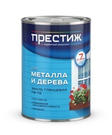 ЭМАЛЬ ПФ-115 БЕЛАЯ МАТОВАЯ 0,9 КГ (14) "ПРЕСТИЖ"