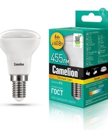 Camelion LED6-R50/830/E14 (Эл.лампа светодиодная 6Вт 220В) 11658