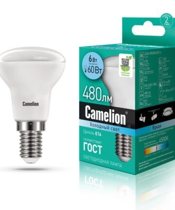 Camelion LED6-R50/845/E14 (Эл.лампа светодиодная 6Вт 220В) 11659