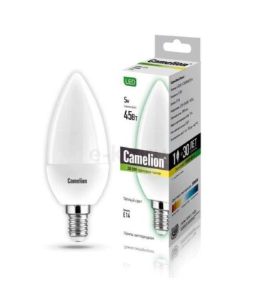 Camelion LED5-C35/830/E14 (Эл.лампа светодиодная 5Вт 220В) 12031