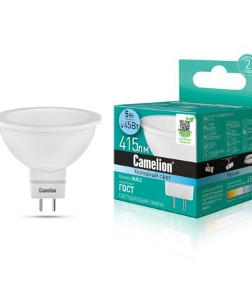 Camelion LED5-S108/845/GU5.3 (Эл.лампа светодиодная JCDR 5Вт 220В) 12042