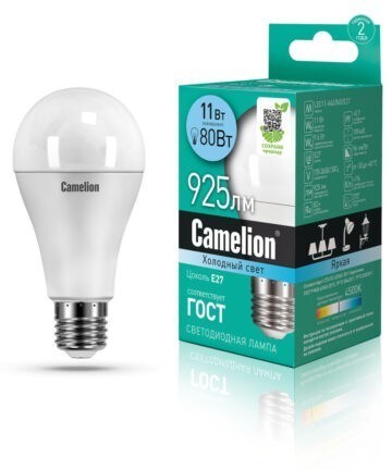 Camelion LED 11-A60/845/E27 (Эл.лампа светодиодная 11Вт 220В) 12036