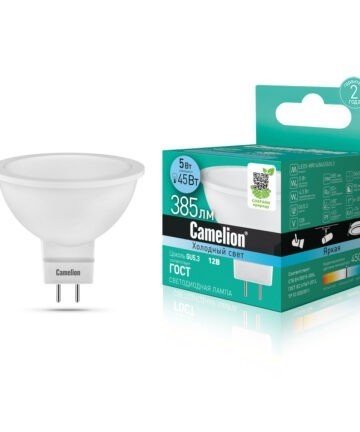 Camelion LED5-MR16/845/GU5.3 (Эл.лампа светодиодная 5Вт 12В) 12026