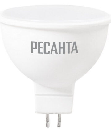 Лампа светодиодная LL-R-MR16-7W-230-4K-GU5.3 (рефлектор, 7Вт, нейтр., GU5.3) Ресанта 76/1/24