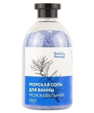 Морская соль для ванн МОЖЖЕВЕЛЬНИК 550 гр. Bath&beauty