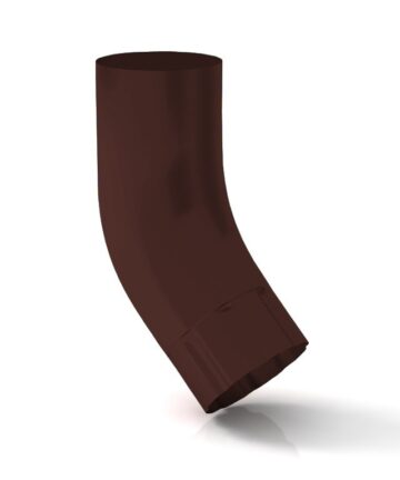 Колено трубы штамп-е100 оц 0,50 RAL 8017