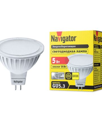 Лампа светодиодная 94 129 NLL-MR16-5-230-4K-E27  Navigator 94129