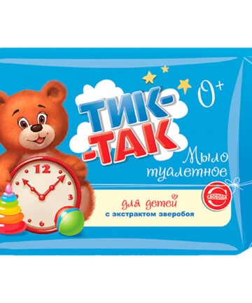 Мыло детское "ТИК-ТАК" "СВОБОДА" 150гр в ассортименте