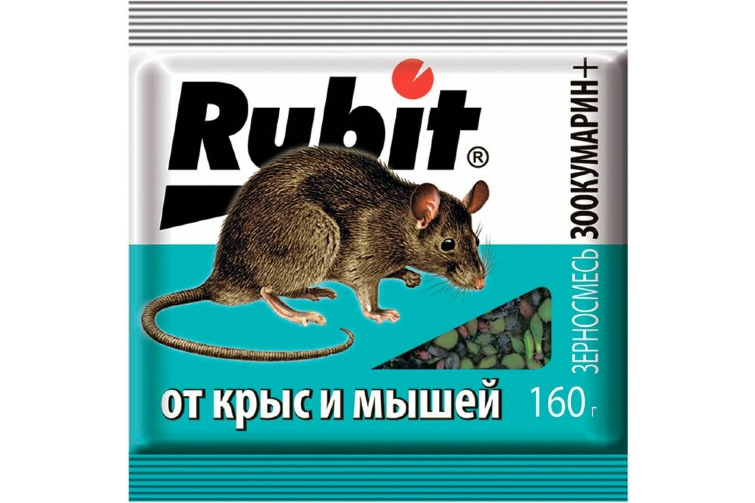 Средство от грызунов "Зоокумарин", зерно 160гр RUBIT А-5043