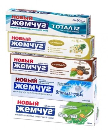 Зубная паста "НОВЫЙ ЖЕМЧУГ" 100мл в ассортименте