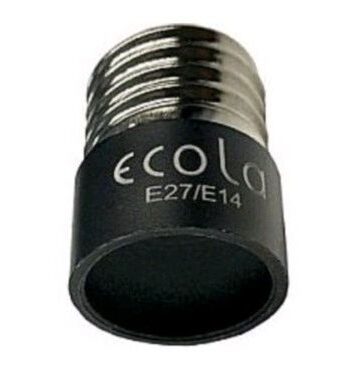 Переходник с E27 на E14 черный ECOLA A7T14BEAY