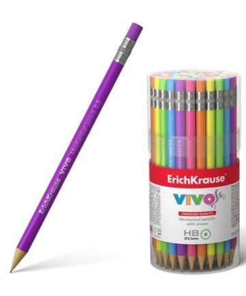 Карандаш механический ErichKrause® Vivo® 0.5мм, НВ (в тубусе по 60 шт.) 45023