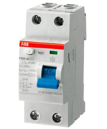 Выключатель дифференциального тока (УЗО) 2п 16А 10мА тип AC F202 ABB 2CSF202001R0160