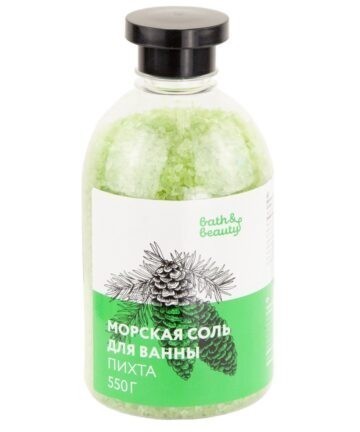 Морская соль для ванн ПИХТА 550 гр. Bath&beauty