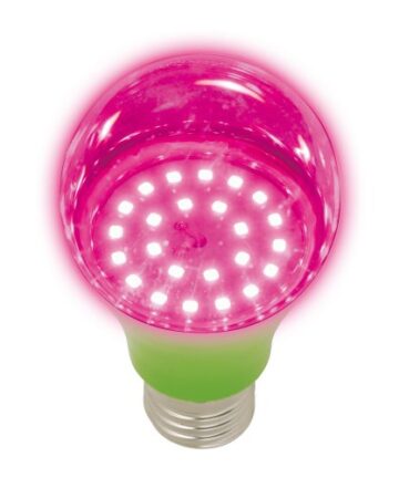 LED-A60-8W-SPSB-E27-CL PLP30GR Лампа светодиодная для растений. Форма A. прозрачная. Спектр для рас