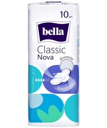 Прокладки женские Bella, Classic Nova drainette, 10 шт, BE-012-RW10-E06