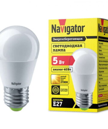 Лампа светодиодная 94 477 NLL-P-G45-5-230-2/7K-E27 Navigator 94477