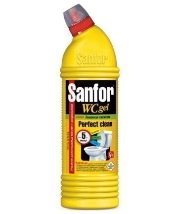 Гель для чистки унитаза WC "Perfect Clean" SANFOR 750 мл в ассортименте