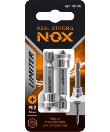 Бита Е6,3 Ph2-50мм, 2 шт карта NOX  LIMITER  (565002)