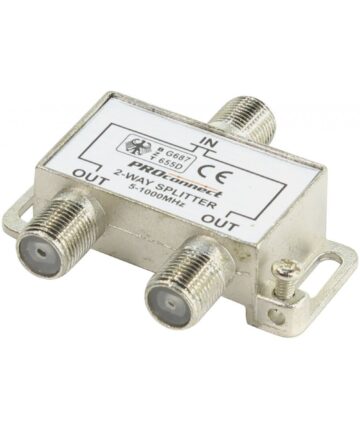 ДЕЛИТЕЛЬ ТВ *2 под F разъем 5-1000МГц PROCONNECT 05-6021