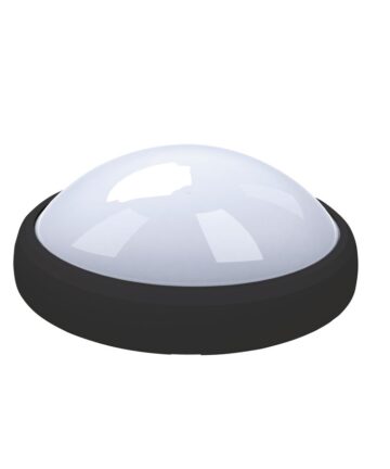 ULW-O03-8W/NW IP65 BLACK Овал. Светильник светод. влагозащищ. Белый свет.