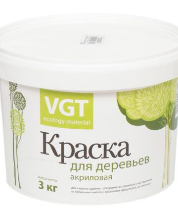 Побелка ВГТ садовая краска д/дер 3кг ВД-АК-1180,14218