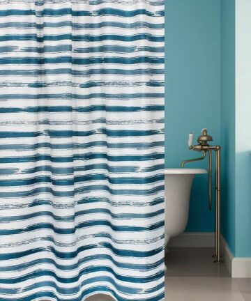 Штора для ванной Stripes (blue) 180*200см