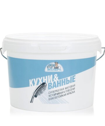 Краска для кухонь и ванных комнат ЭКСПЕРТ 12,6кг/9л