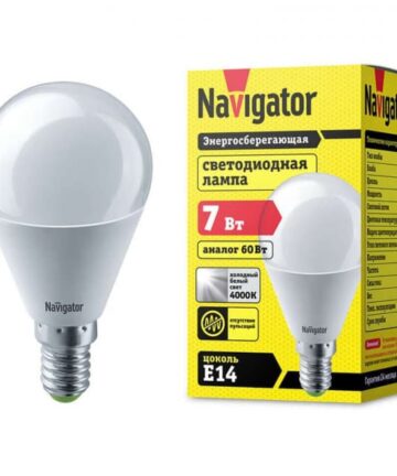 Лампа светодиодная 94 468 NLL-G45-7-230-4K-E14 Navigator 94468