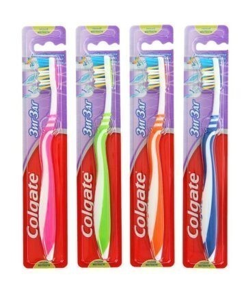 Зубная щетка "ЗигЗаг Плюс" средняя жесткость COLGATE