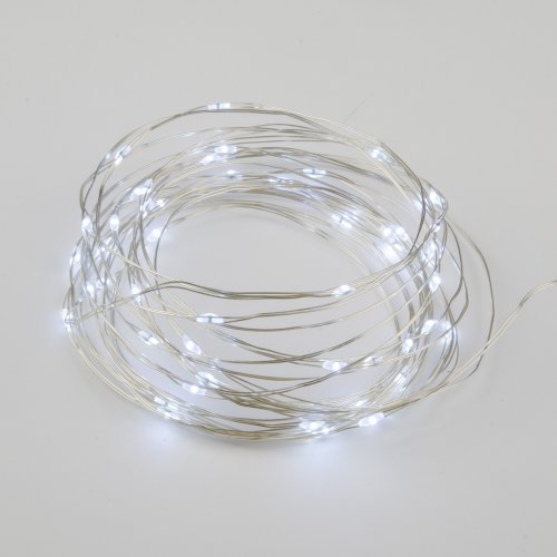 ULD-S0500-050/SCB/2AA WHITE IP20 DEW Гирлянда светод. на батарейках, 50 светод., длина 5м, белый