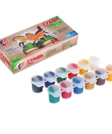 Гуашь 12цв., ЛУЧ "ZOO" 15мл., блок-тара, без кисти 20С 1356-08