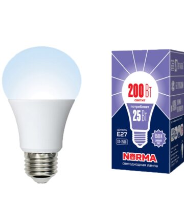 LED-A70 25W/6500К/E27/FR/ NR Лампа светодиодная. Форма «А», матовая. Серия Norma. Белый свет.