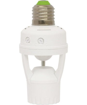 USN-R50 60W/360R/E27 WHITE Датчик движения ИК. под лампу Е27, 7М, 10сек.-5мин, IP20. Белый. TM Uniel