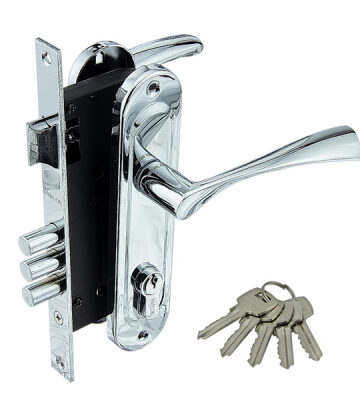 Замок врезной "Марлок" 70/76 3-х ригельный, МЦ70 хром (CP)